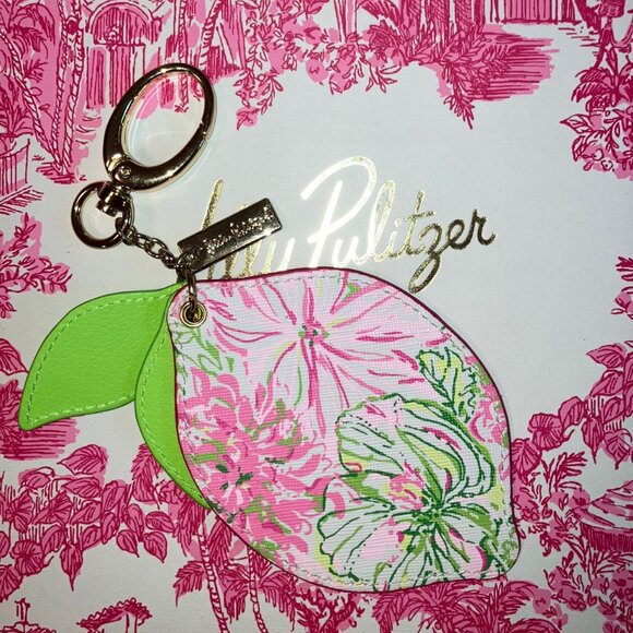 Lilly Pulitzer Lemon Bag Charm / Keychain - NWOT - Picture 2 of 3